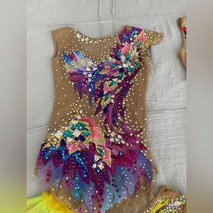 Gorgeous rhythmic gymnastics leotard